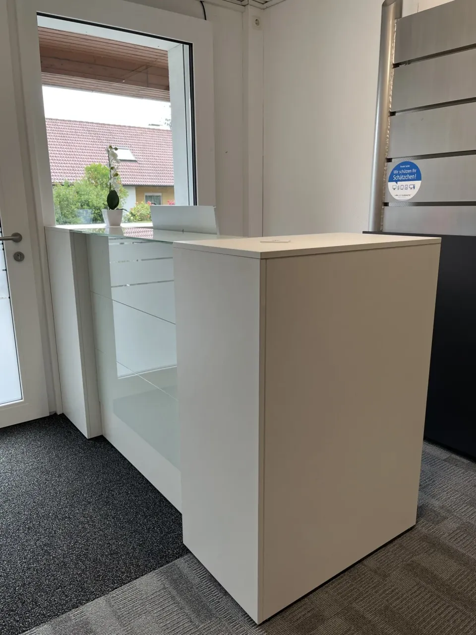 Empfangstheke am Eingang des Musik Studios in Hersbruck