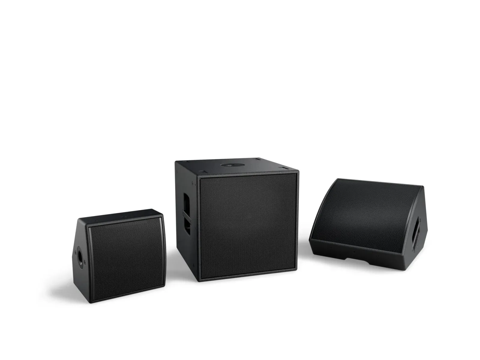 Lautsprecherset aus zwei Mehrzwecklautsprechern und einem Subwoofer